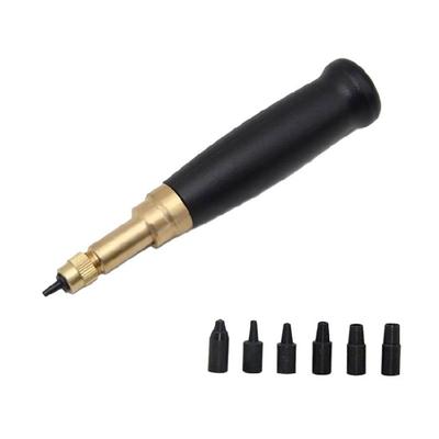 Gürtelstanzer Werkzeug Elliptische Form Designs Bequemer Griff für Löcher In Lederhandwerk Reparaturzubehör