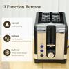 Sleek Textured Kettle and Toaster Set - Black