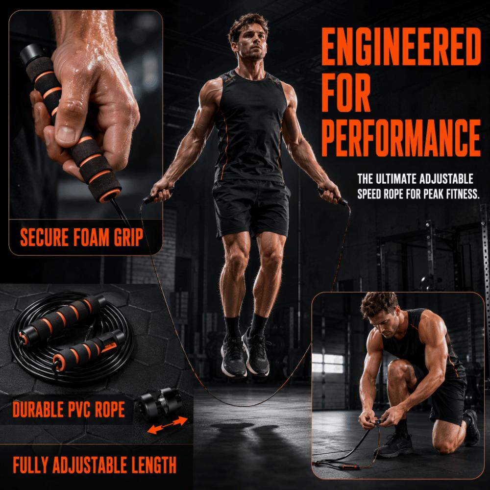Adjustable Length Adjustable Jump Rope Lightweight Design Fitness Jump Rope For Fitness Exercise