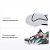Crazy Tide 2 Durable Breathable Mid-Top Basketball Shoes Kids Sneakers Green Pink 312031109-1