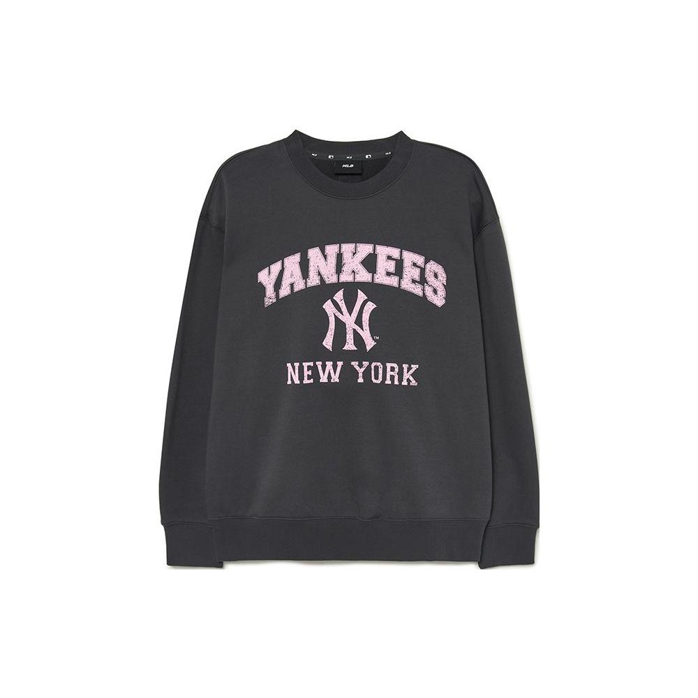 New MLB Sweatshirts Unisex Charcoal Gray 3AMTV0436-50CGS