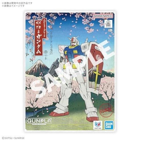 BANDAI SPIRITS EG ENTRY GRADE RX-78-2 Gundam Ukiyo-e Package Ver. 1 144 scale pre-colored plastic model