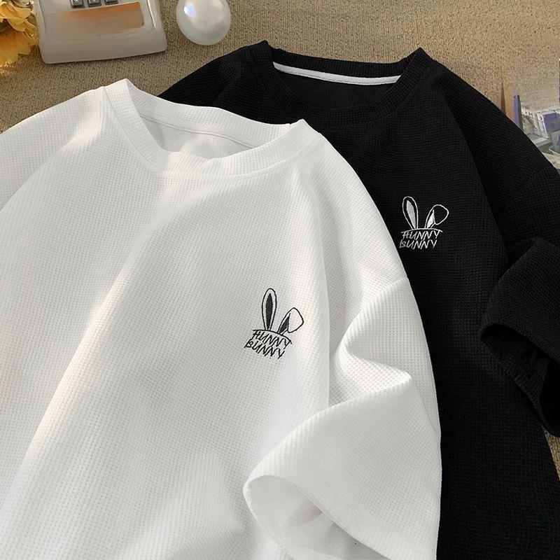 Short-sleeved T-shirt Men's Summer Simple and Versatile Loose Casual Printed Half-sleeved T-shirt