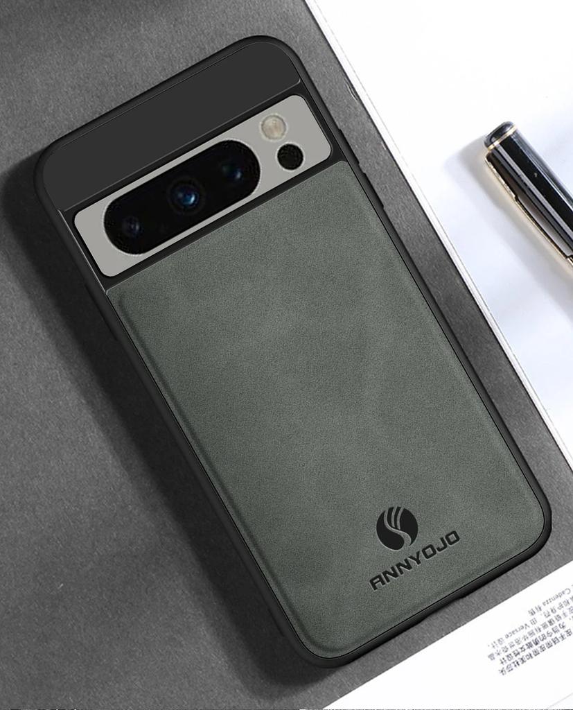 Custodia in pelle PU opaca per Google Pixel 8 Pro 7 Pro 7A 6A Supporto per auto in metallo incorporato Cover posteriore antiurto per Pixel 8Pro 7Pro