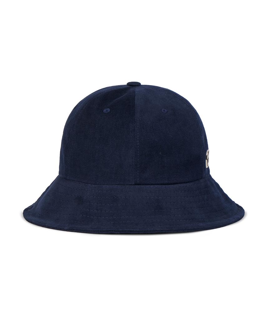 Bajal Va Square Studded 6-Panel Bucket Hat Navy