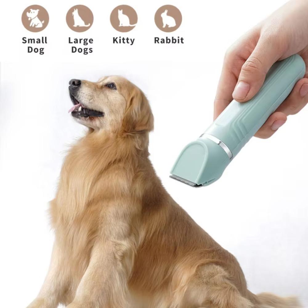 4-in-1 Electric Dog Clippers Low Noise Cordless Pet Grooming Clipper USB Rechargeable High Power Pet Electric Hair Clipper