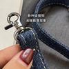 New Clip Bag, Denim Bag, Mobile Phone Bag, Messenger Bag, Literary Handbag, Versatile Commuter Handmade Women's Bag