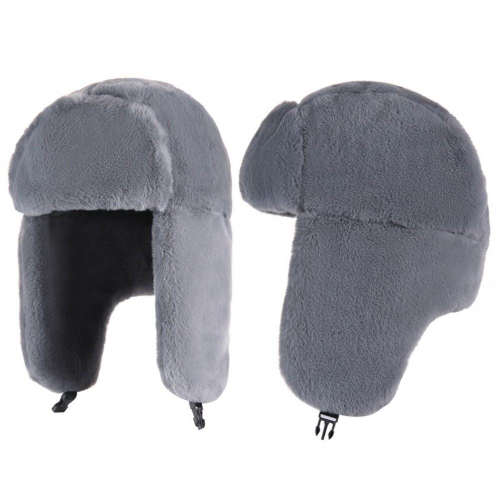 Windproof Hooded Hat Thickened Ear Protecting Cap Cute Warm Hat  Women