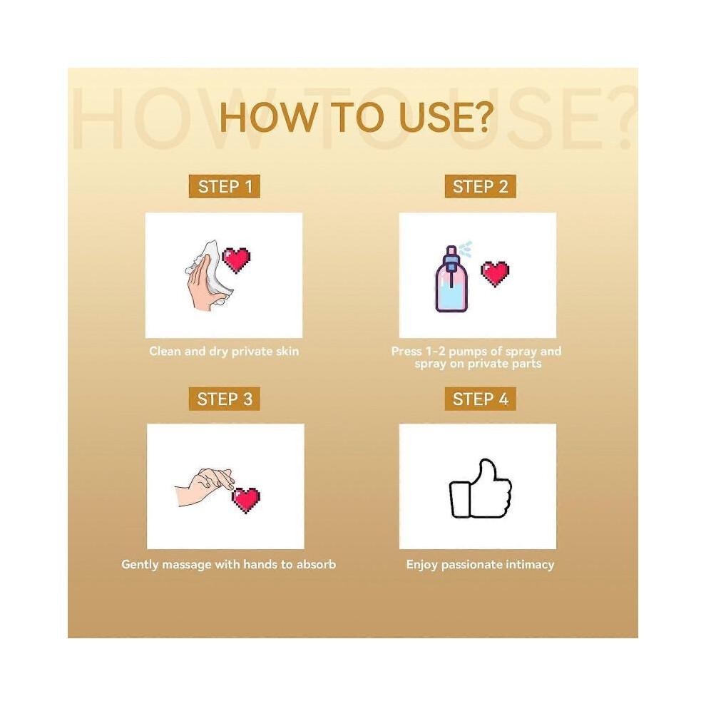 Men's Vitality Spray - Long-Lasting Intimacy Enhancer with Vitamin E, Cinnamon & Ginger Oil