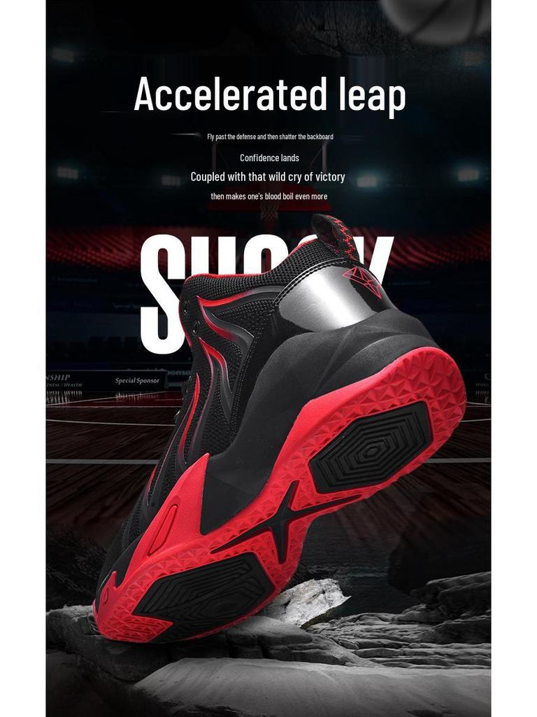 Men's High-Top Breathable Flyknit Basketball & Running Shoes - Non-Slip, Wear-Resistant for Autumn/Winter