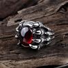 Gothic Signet Ring Dark Stone 394