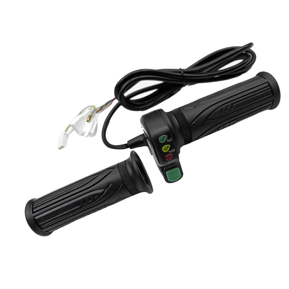 3 LED Battery Lights Twist Throttle Control Plastic Self Lock Throttle Handlebar Mount