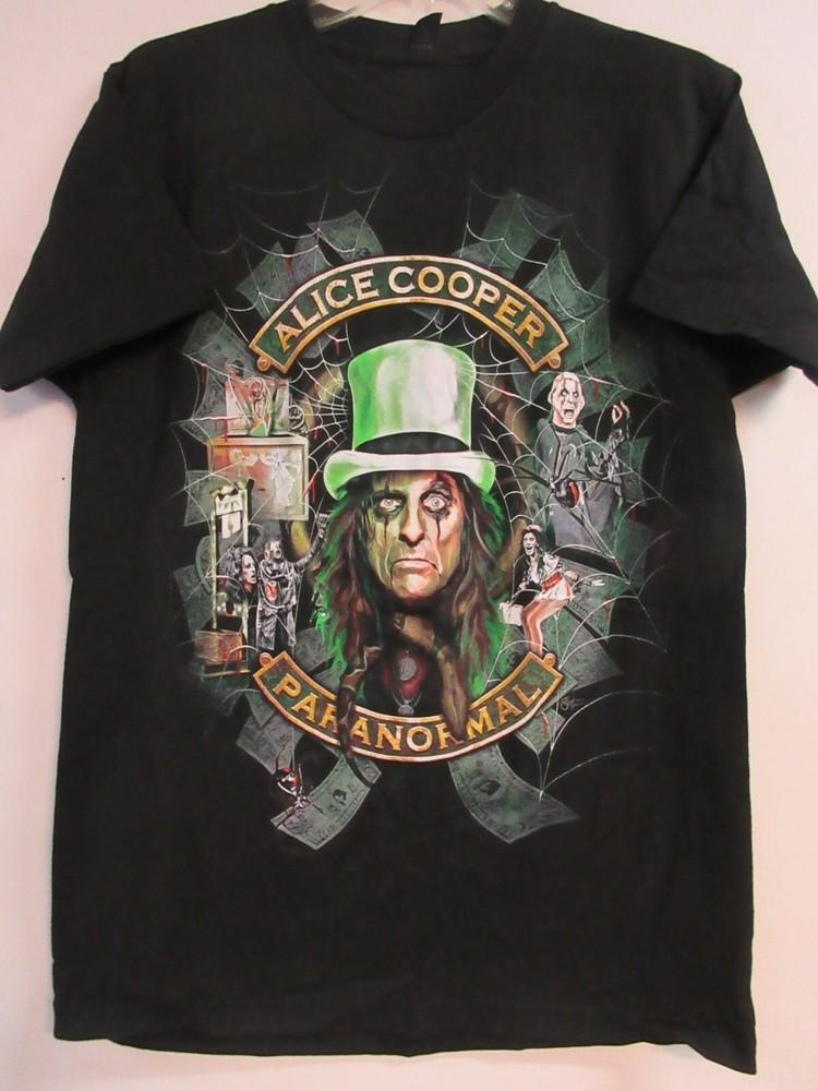 ОФИЦИАЛЬНЫЙ МЕРЧ ALICE COOPER PARANORMAL 2018 ГРУППА КОНЦЕРТ МУЗЫКА СРЕДНИЙ Унисекс Футболка L