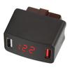 Car OBD Charger DC12‑24V Dual USB LED Digital Display Charging Adapter Universal for Vehicles