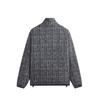 Kith Textured Tweed Claremont Full Zip Cave Men Tops Blue KHM010665-5032