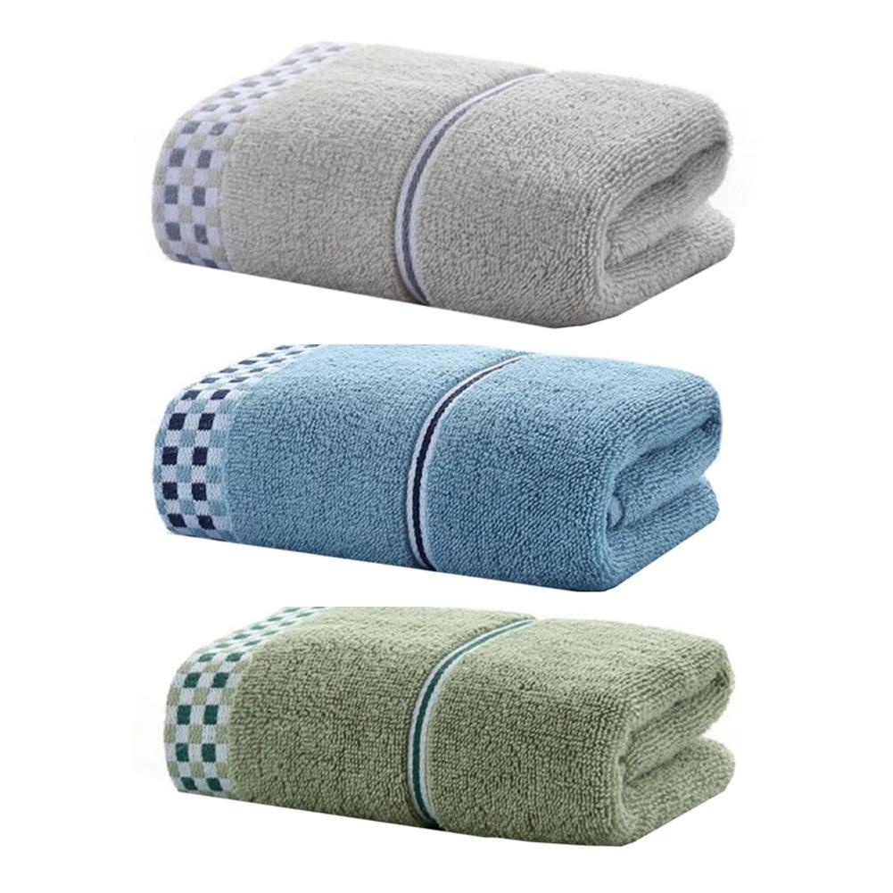 Bathroom Decor 70*140cm Pure Cotton Towel Household Towel Generous Size Lint-free Finish Stylish Bathroom Accessory