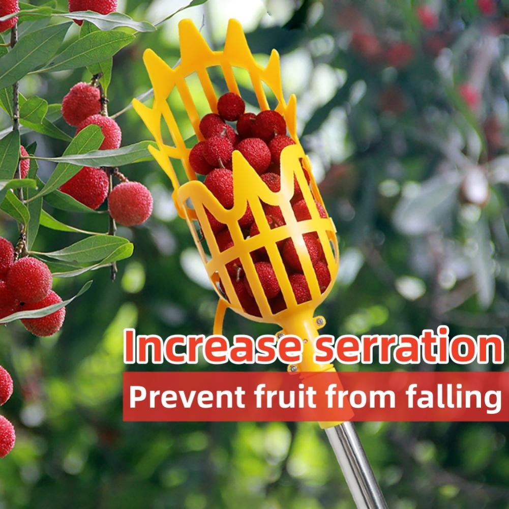 1Pc High Altitude Fruit Picking Tool Yangmei Pipa Lychee Longan Persimmon Telescopic Manual Fruit Picking Machine Plastic/Metal