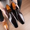 Fashion New Gentleman Business Oxford Shoes Men's Pointed Mirror Patent Leather Formal Wedding Prom Dress Homecoming Footwear Zapatos