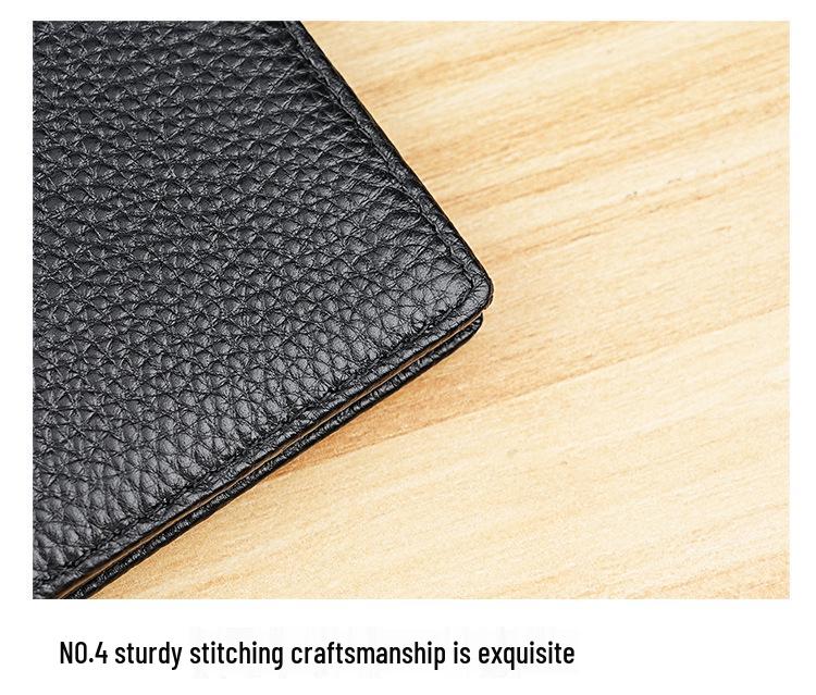 Genuine Leather Driver's License & Vehicle Registration Holder, Top Layer Cowhide, Multifunctional Card Wallet for Men & Women