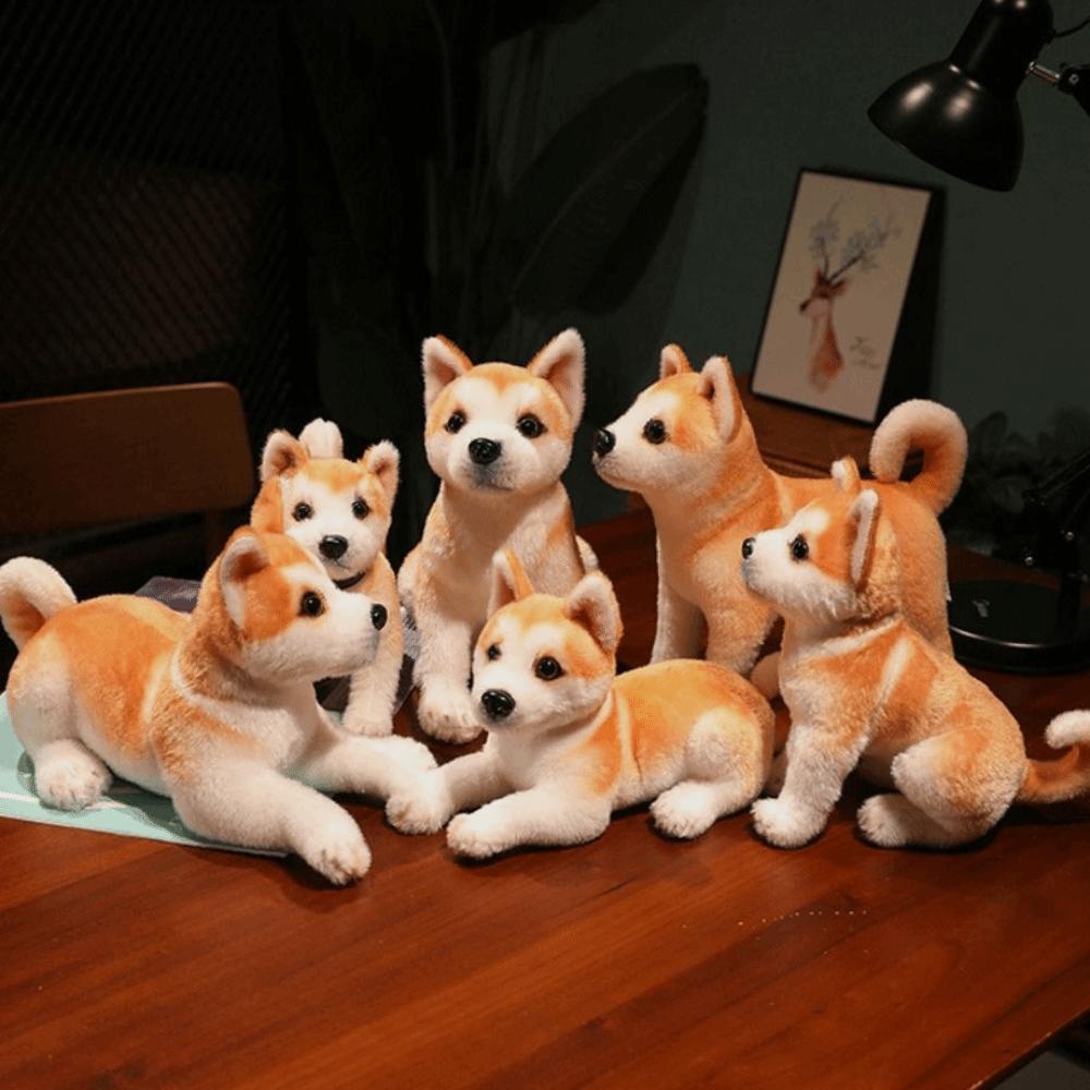 Realistic Appearance Simulation Dog Plush Toy Husky Puppy Doll Cute Stuffed Animal Toy  Home Decor