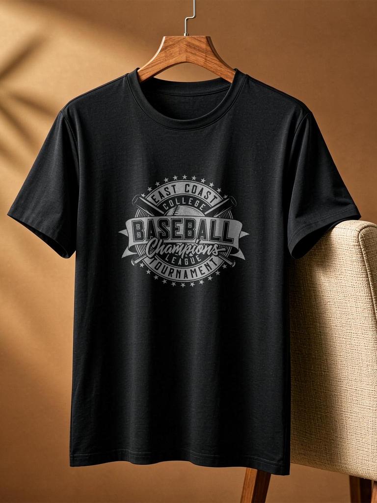 Vintage Baseball Style Casual T-Shirt