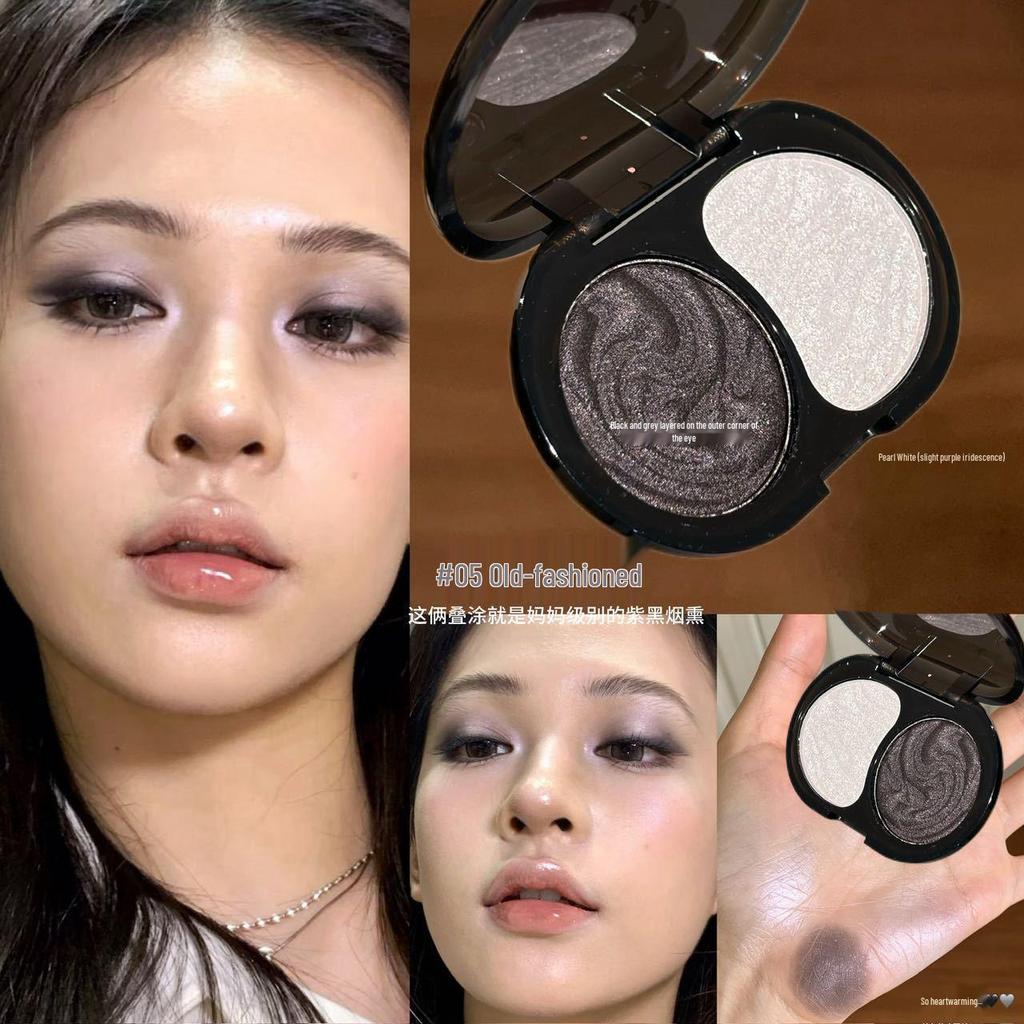 HERORANGE Obsidian Night Eyeshadow Palette: Dual-Color, Fine & Bold Glitter, Highlighter, Brightening Under-eye Makeup.