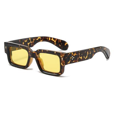 Small Square Retro Rivet Women Sunglasses UV400 Luxury Brand Design Casual Sun Glasses for Travel