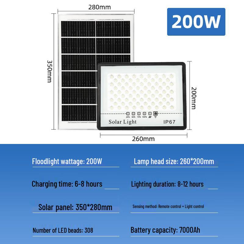 

Nufeng Solar Garden Light 200W