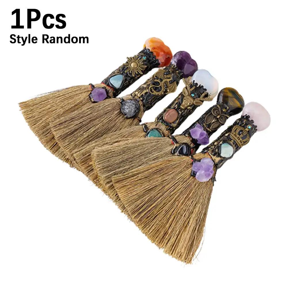 1 buc cristal natural matură magică cuarț mătură vrăjitoare piatră prețioasă Reiki pentru curățare vindecare Fengshui cadouri pentru decorarea casei Q4P6