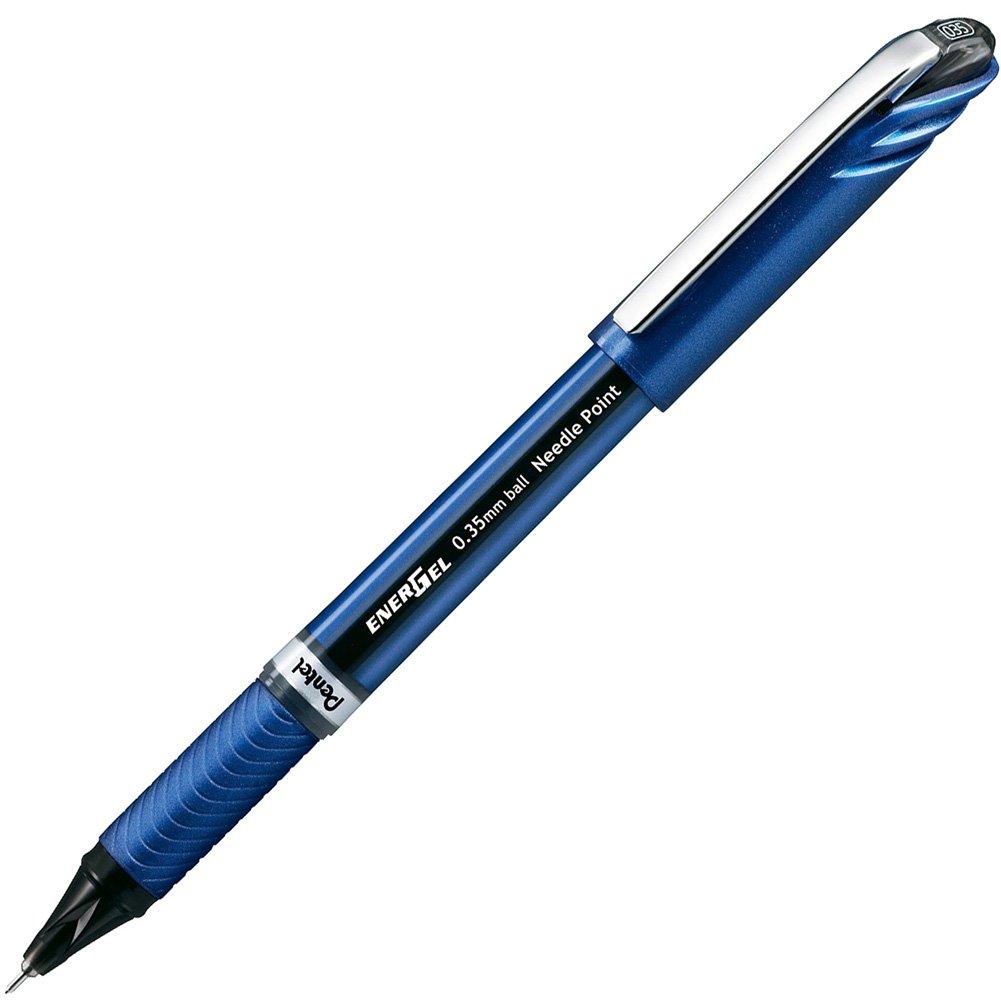 Pentel Ballpoint Gel EnerGel Job Hunting Blue Set of 3 Pen, Ink, Euro, Pen, Barrel, BLN20ST,