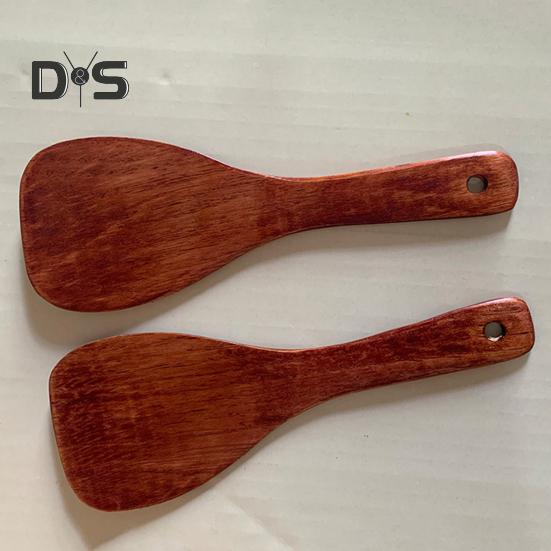 Paletta Riso In Legno Naturale - Antiaderente, 3 Stili, Per Cucina Domestica