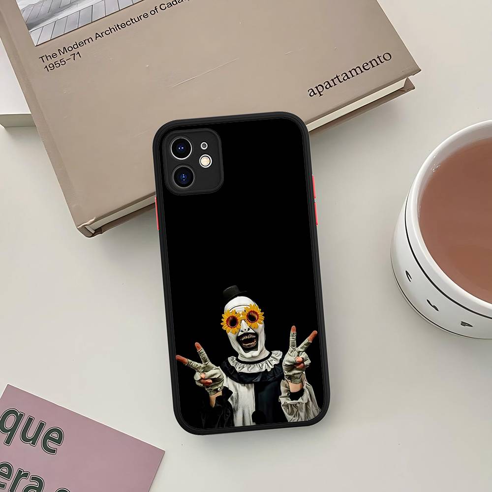 

Horror Movie Terrifier Silicone Case For IPhone 16 15 14 13 12 11 Pro Max Plus X XS MAX Shockproof Matte Cover iphone 11