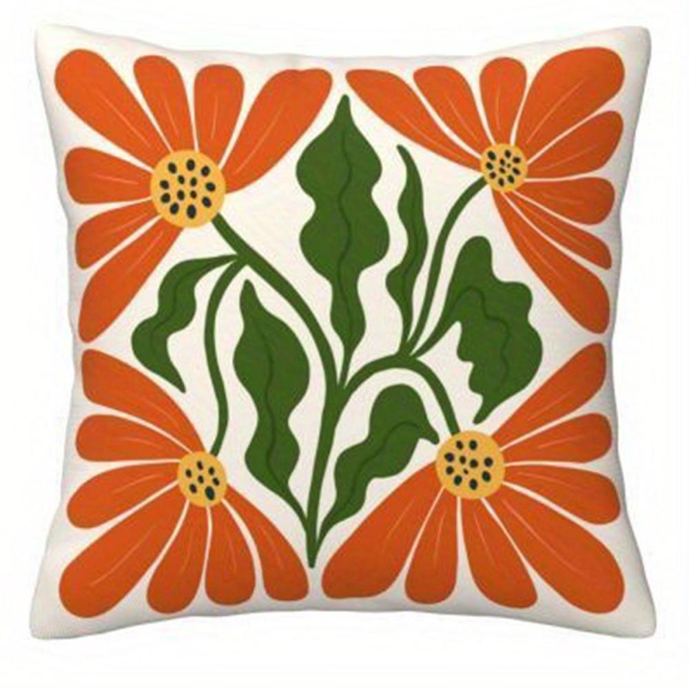 

Vintage Bohemian Pattern Pillow Cases - Ornate Decorative AccentsLiving room sofa cushion cover, bedroom room decoration 16x16Inch