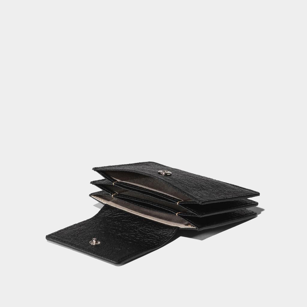 Harliek Semi Flip Card Wallet / Sami Flip Card Wallet [Black]