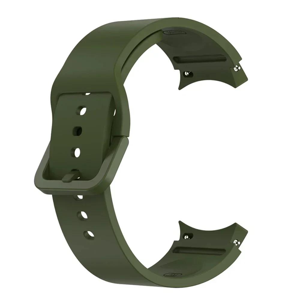 Silicone Leather Bracelet For Samsung Galaxy Watch 7 6 5 Pro 40mm 44mm Band Watch 6 4 Classic 47/43/46mm Strap Correa Watchband
