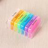 English Color Small Medicine Box Portable One Week Sealed Medicine Box 7-layer Folding Small Medicine Box Portable Medicine Box