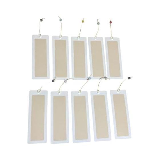 TRAPHI 10pcs Japanese Style Bookmarks, Vintage Calligraphy Design Paper Book Markers, Handmade Feel, Decorative Reading Accessories