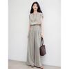 Elegant Striped Top & Wide-Leg Pants Set