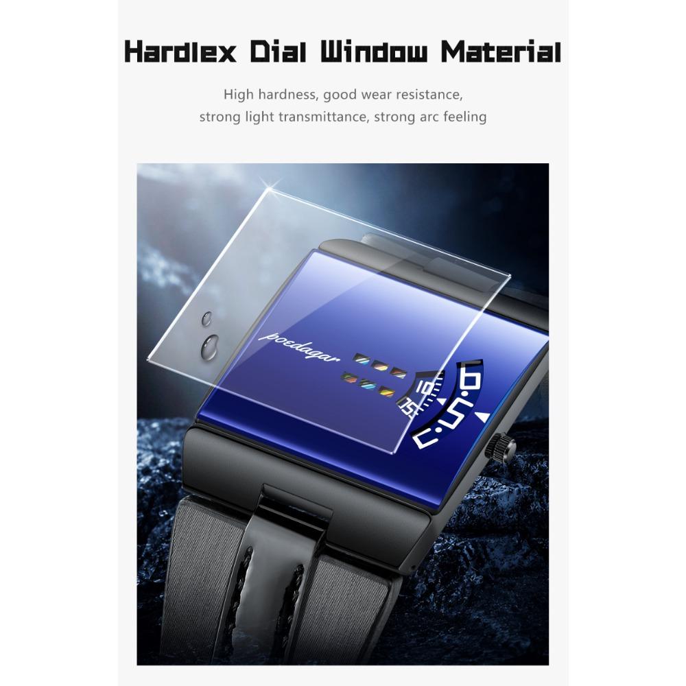 POEDAGAR High Quality Man Watch Waterproof Casual Watch Sports Leather Quartz Watches Male+Box