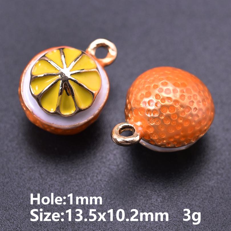 5pcs/Lot Cute Three-Dimensional Fruit Charm Enamel Cherry Mushroom Strawberry Pendants For Jewelry Making Supplies Banana Charms