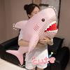 Giant Plush Shark Pillow 100cm Soft Fluffy Stuffed Animal for Cuddling & Sleeping Big Huggable Shark Toy for Kids Adults