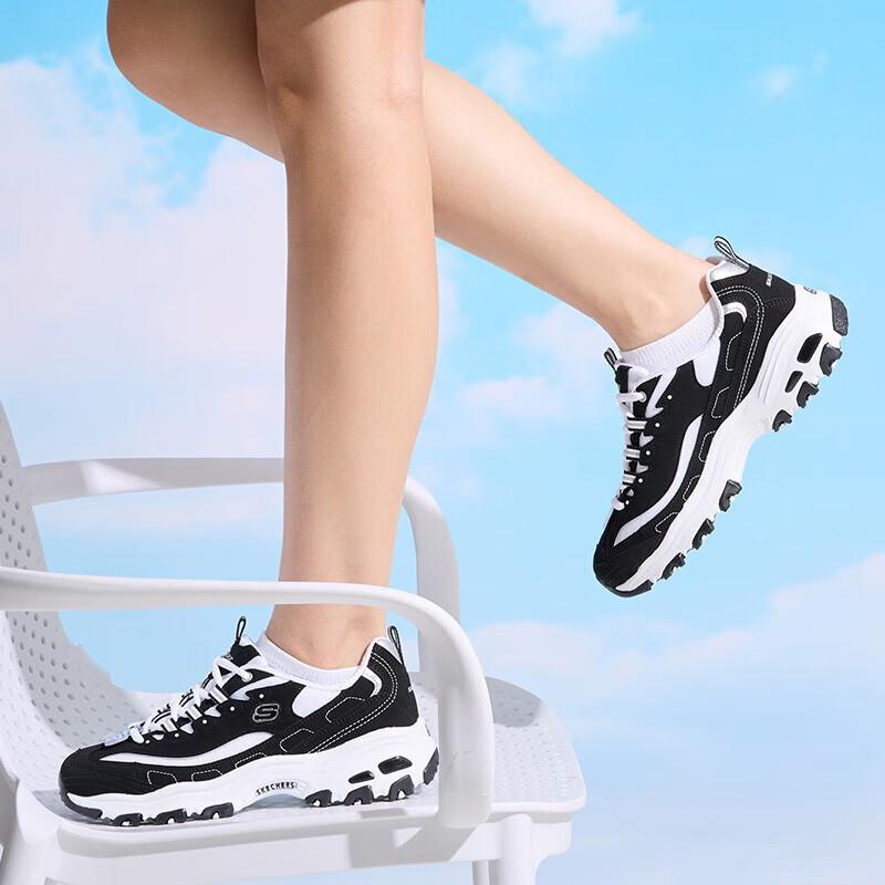 Skechers Women s 896121-BKW Retro Dad Shoes US 5
