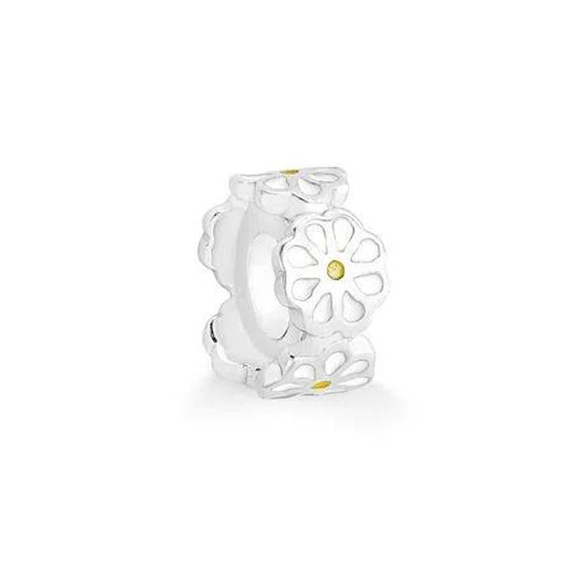 Four-Leaf Clover Flower Charm Fit Original Bracelet Shining Bead Diy Women Jewelry Giftcopper Trinket Jewelry Party Gift