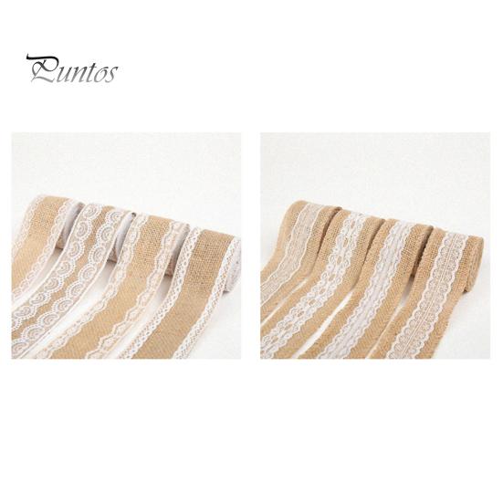 Ręcznie robiona retro przezroczysta tekstura juta koronkowa rolka naturalna biała koronkowa jutowa rolka płótna artykuły domowe