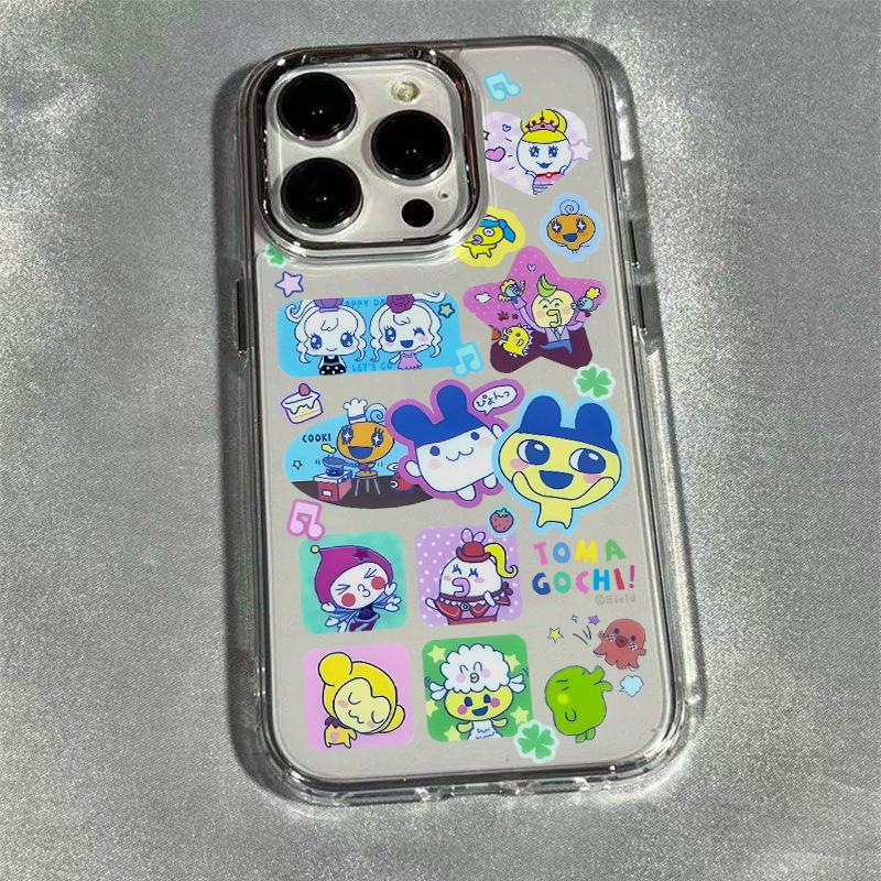 Cute Cartoon Role Tamagotchi Dog Phone Case For Samsung Galaxy A73 A16 A35 A55 A25 A15 A56 A54 A36 A34 A24 A26 4G 5G Soft Cover
