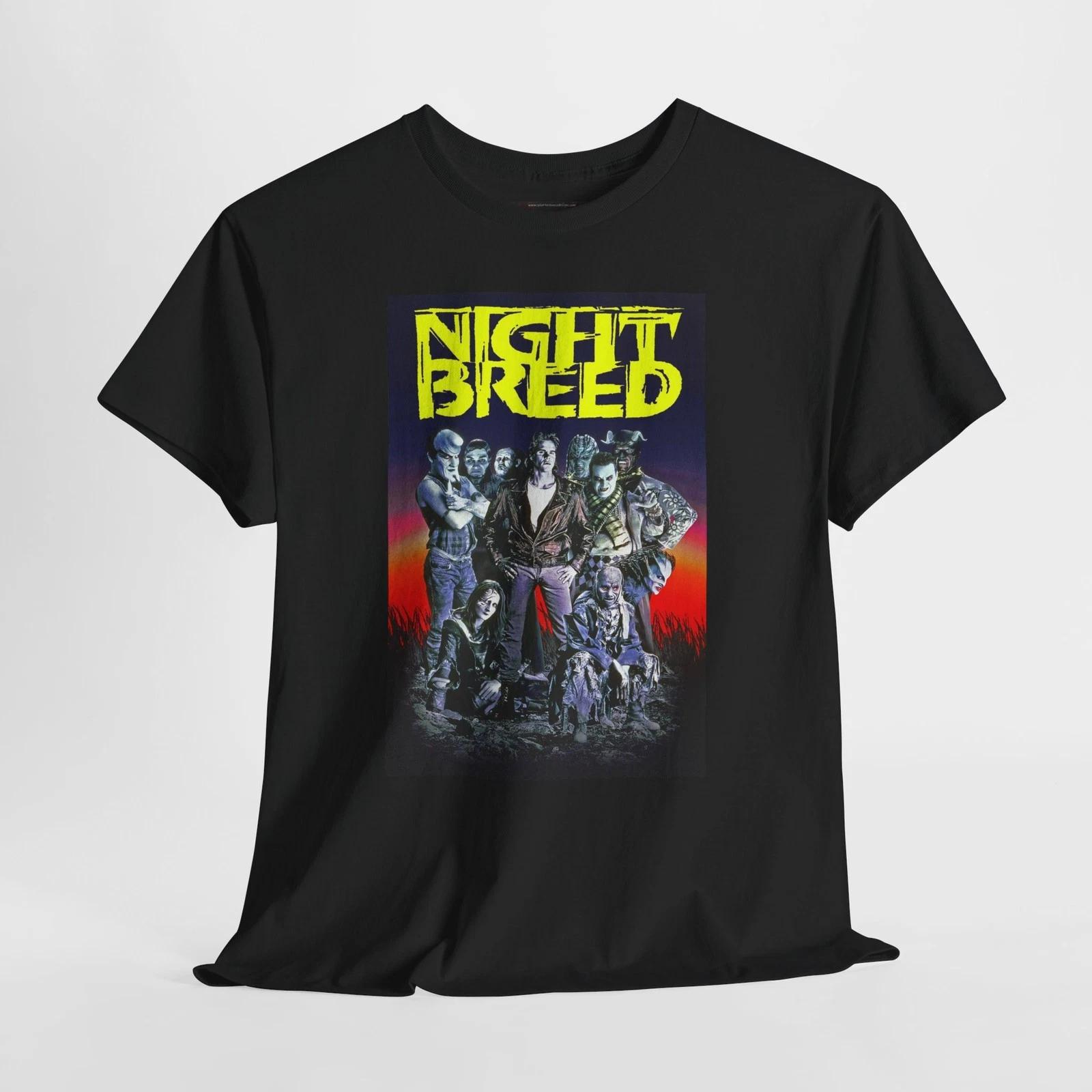 Night Breed 1990 Retro Movie Poster Horror Unisex Graphic T-Shirt XL