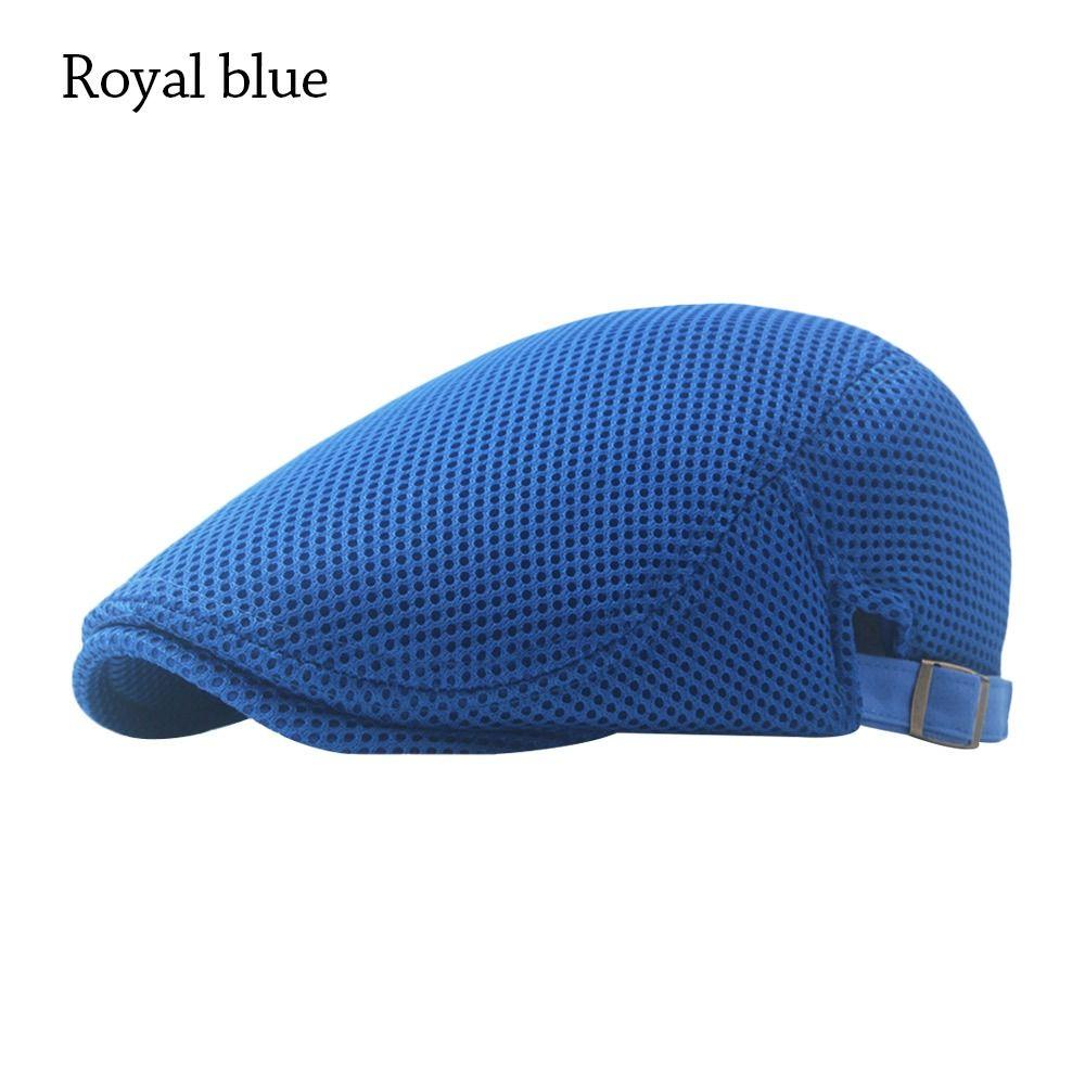 Breathable Berets Hat Mesh Peaked Cap Fashion Cabbie Flat Cap