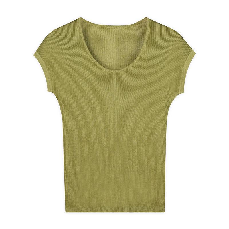 Island Country In Short-sleeved Shirt Women's Summer Thin Comfortable Knitted Top