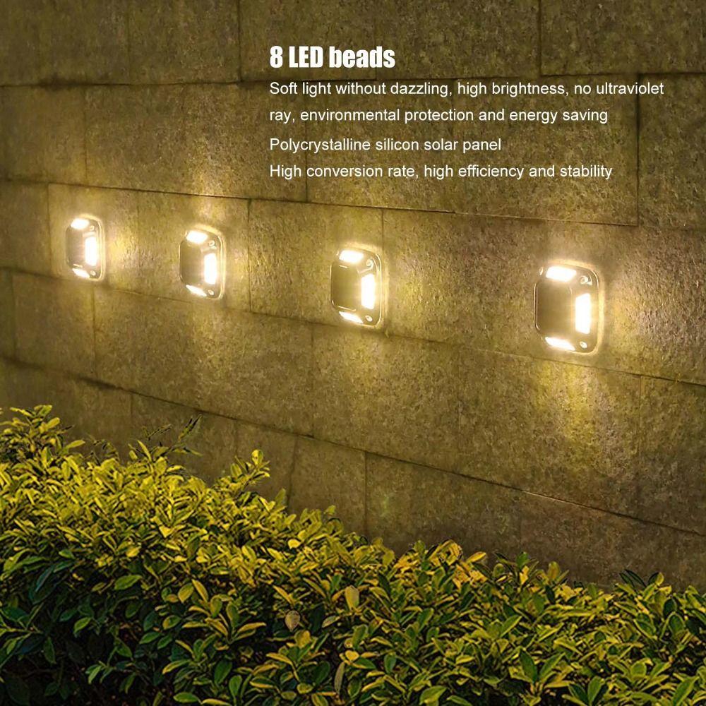 Waterproof Solar Garden Lamp Stainless Steel Road Stud Lights Durable Solar Ground Light Outdoor