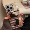 Leopard Print Cat Mobile Phone Case Suitable for 17 Apple 16pro Max Lens Film Iphone13 Anti-fall 12 Retro 15